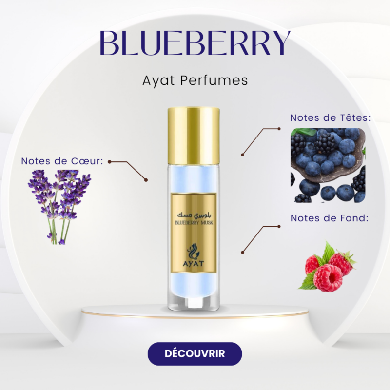 Huile parfumée Blueberry Musk 30ml Ayat Perfumes