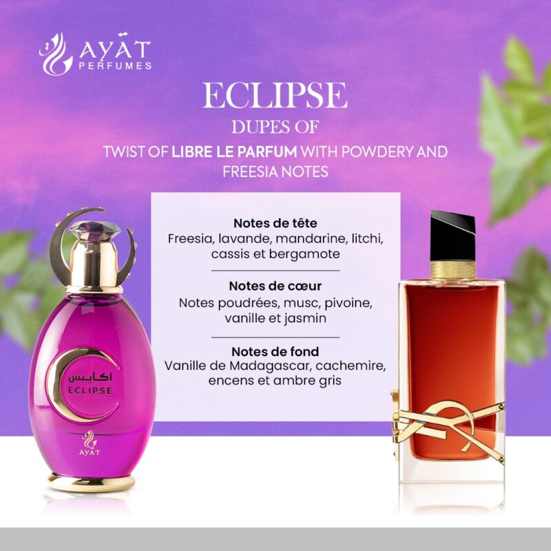 Eau de Parfum Eclipse - Ayat Perfumes 100ml - Libre de parfum Yves Saint Laurent