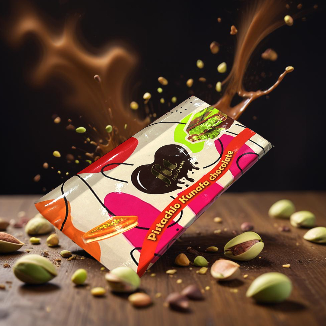 Chocolat Dubaï Pistachio Kunafa – Fit Dubai Chocolate