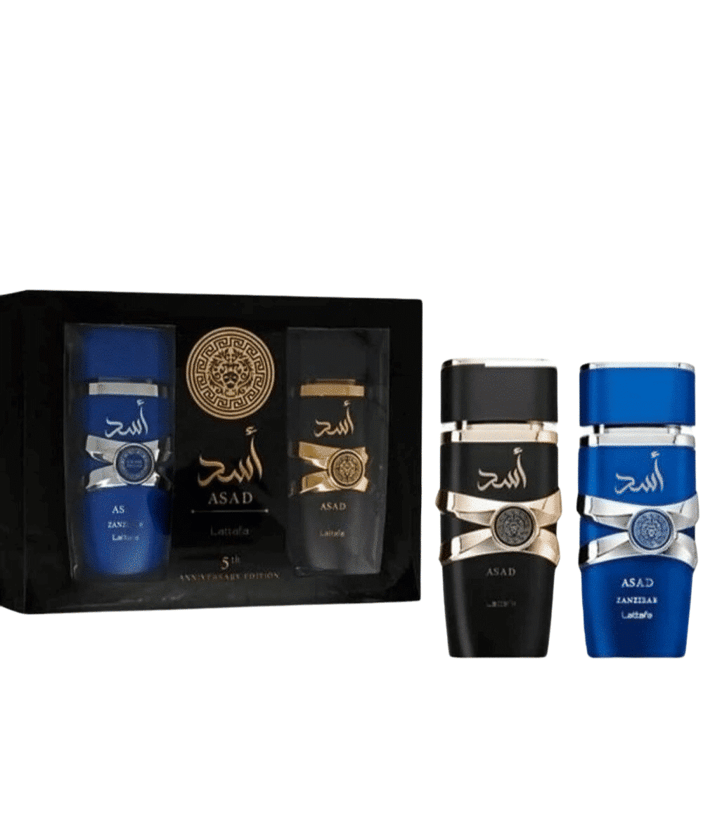 Coffret-Asad-Zanzibar-Lattafa-Edition-5ème-Anniversaire