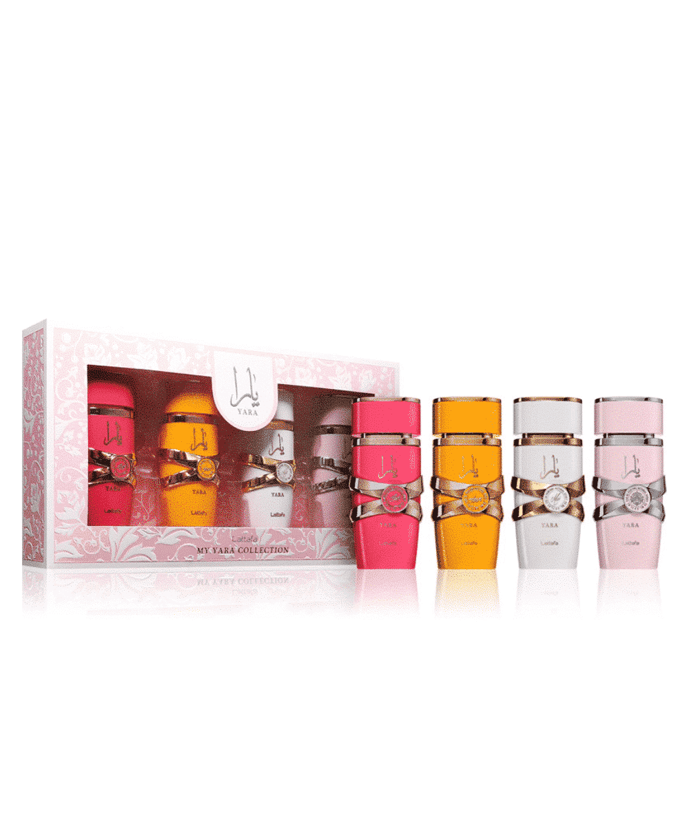 Coffret Mini Yara Rose, Candy, Orange & Blanc Eau de Parfum 4 x 25 ml – Lattafa