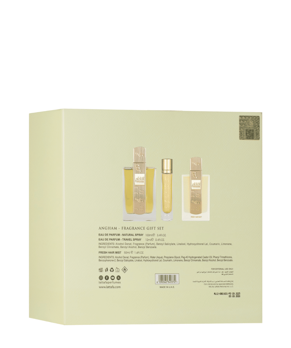 Coffret Angham de chez lattafa