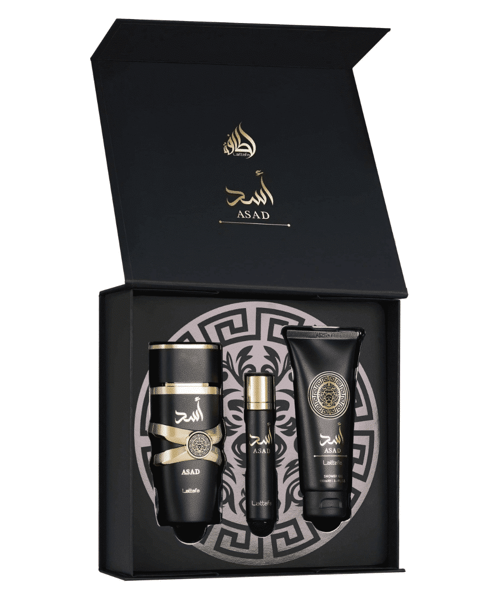 Coffret parfum Asad de chez Lattafa