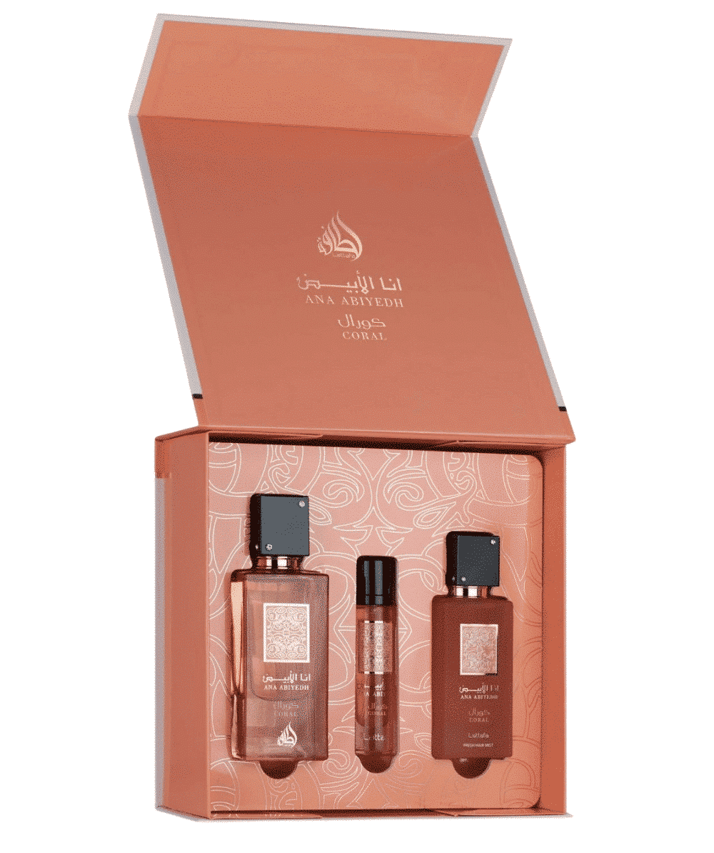 Coffret parfum Ana Abiyedh Coral de chez Lattafa