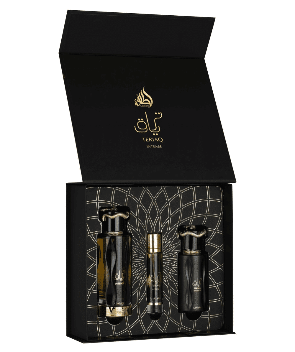 Coffret Teriaq Intense de chez Lattafa