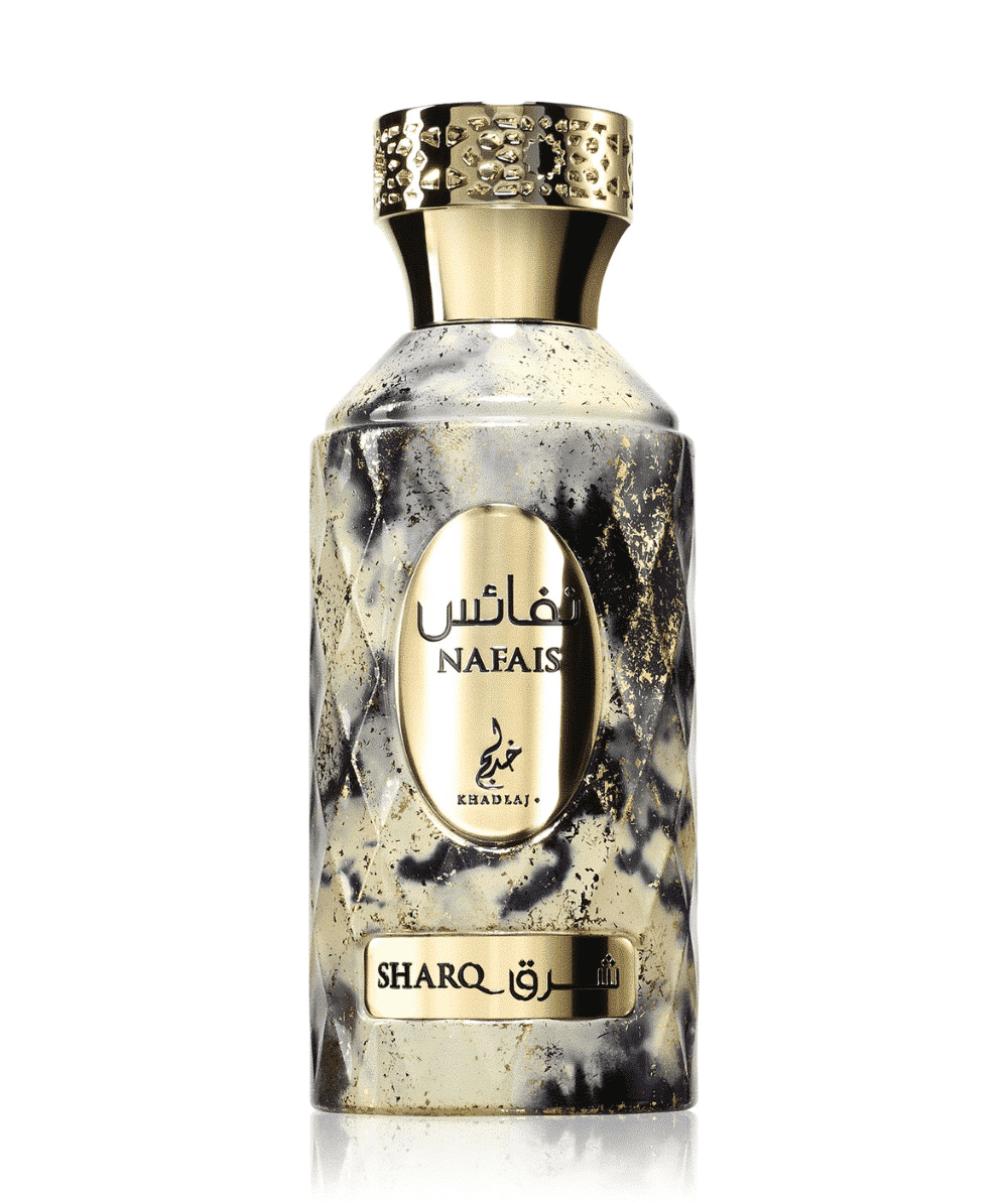 Nafais Sharq de Khadlaj Perfumes est un parfum Floral Fruité pour homme et femme