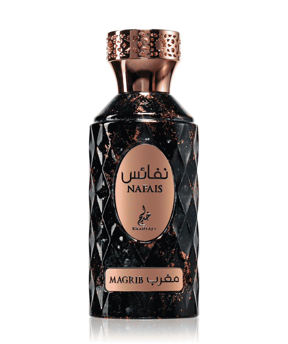 Nafais Magrib de Khadlaj Perfumes est un parfum Hespéridé Aromatique pour homme et femme.