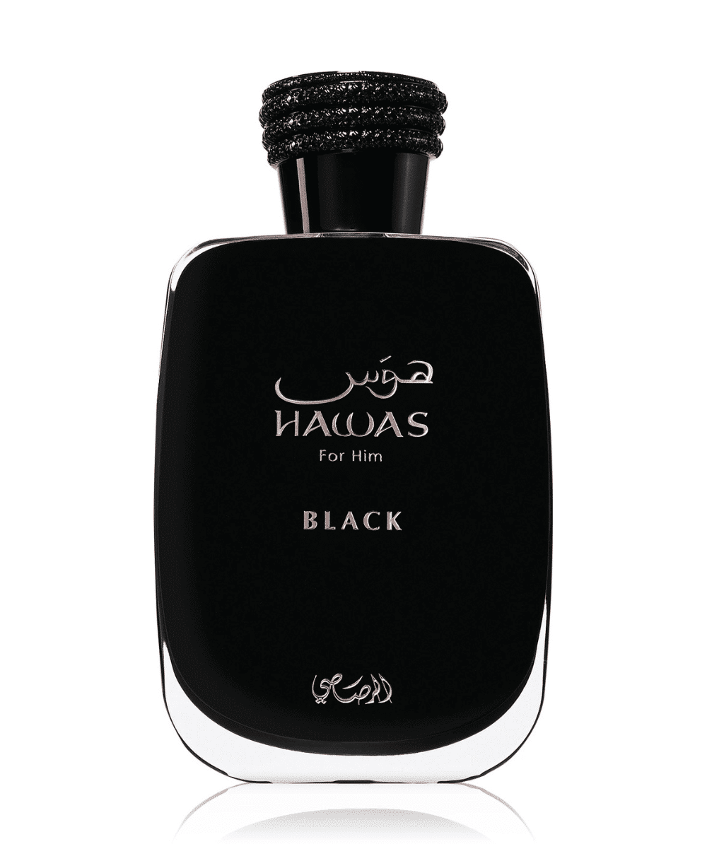 Hawas Black de Rasasi est un parfum Aromatique Fruité pour homme.